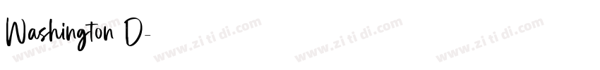 Washington D字体转换